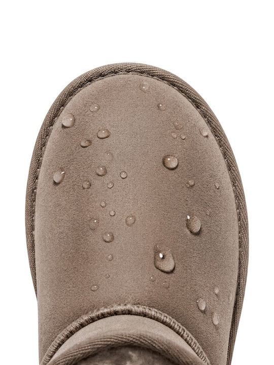 Wildleder Kinderstiefel Braune