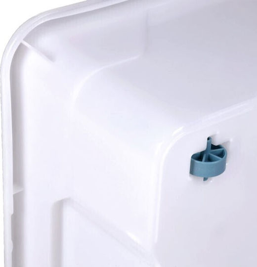 Homeplast Nak Kunststoff Aufbewahrungsbox mit Deckel Transparent 70x46x20cm 1Stück