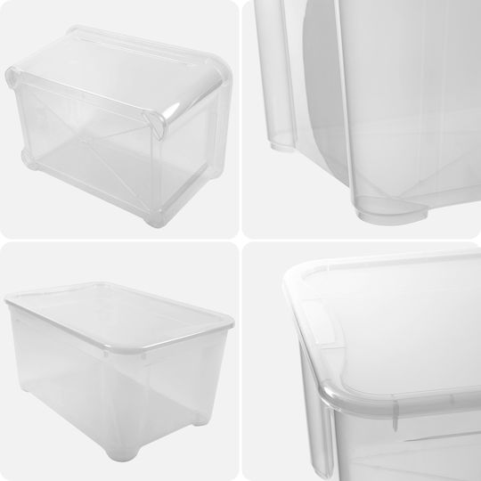 Прозрачна кутия T XL 70л 39x55.5x42.5см с капак