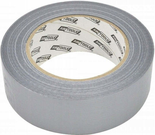 AWTools Self-Adhesive Fabric Tape Silver 1pcs