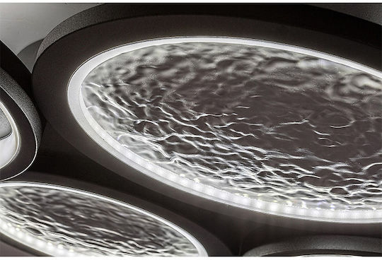 Rabalux Aranis Smart Black Mount Ceiling Light With Integrated LED And Remote Control