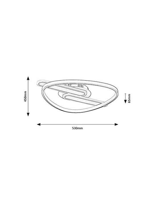 Rabalux Brantiel Smart Deckenleuchte mit Integrierte LED und Fernbedienung Rabalux Brantiel Smart Deckenleuchte mit Integrierte LED und Fernbedienung