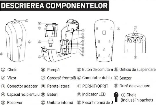 1000 Ml Foam Soap Dispenser Sensor Refillable Prima Soft