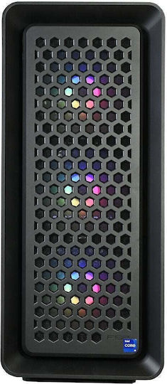 NTT System AirFrame Гейминг Настолен Компютър (Ultra 5-250K/32GB DDR5/2.0TB SSD/GeForce RTX 5070/W11 Home)