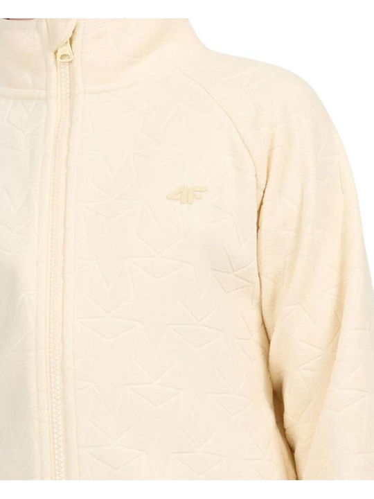 Kinder-Strickjacke Vlies Beige
