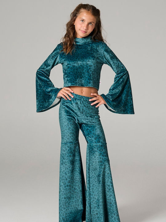 Kids Set with Leggings Winter 2 Pieces Petrol