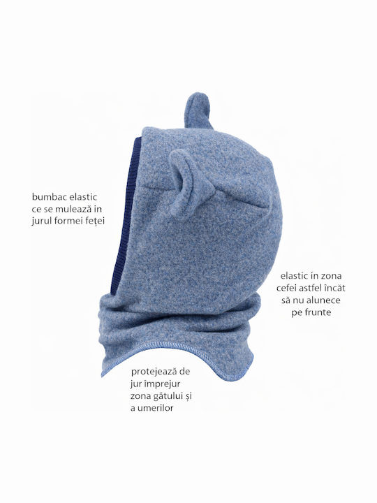 Παιδικό Σκουφάκι Fleece Μπλε