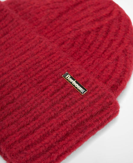 Women's Knitted Beanie in Red
