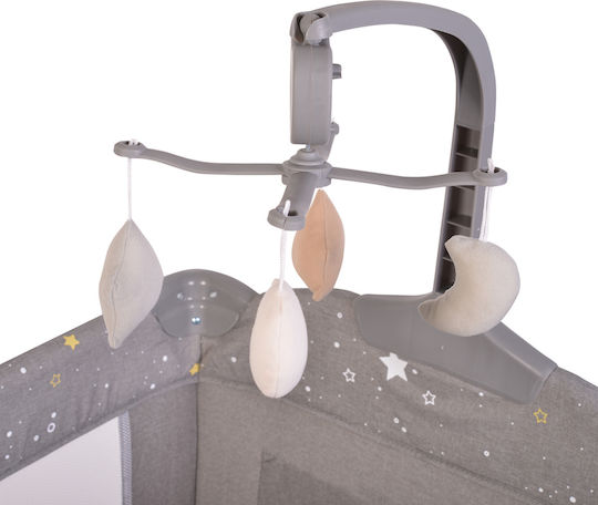 Cangaroo Once Upon A Time Playpen 3 Levels with Changing Table & Mattress Gray 125x62cm