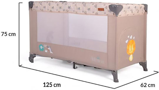 Cangaroo Africa Playpen Pink 125x65cm
