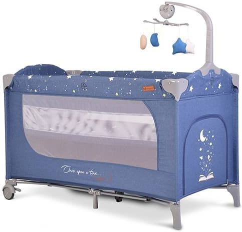 Cangaroo Once Upon A Time Playpen 3 Levels with Changing Table & Mattress Jeans 125x62cm
