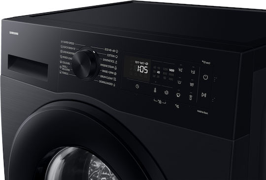 Samsung Washing Machine 9kg with Steam Technology 1400 Rounds Ecobubble Black WW90DG5G34ABLE
