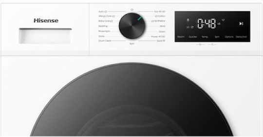 Hisense Mașină de Spălat Rufe 13kg cu Tehnologie cu Abur 1400 Rotații WF1I1342BWM2