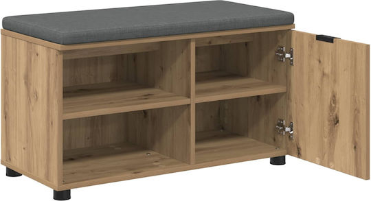 Hallway Furniture with Shoe Rack & Bench Oak 80x38x46cm