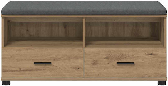 vidaXL Flurmöbel & Aufbewahrung mit Bank Eiche 100x38x46cm