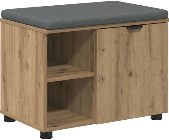 Мебел за Антре с Шкаф за Обувки и Пейка Дъб 60x38x46см