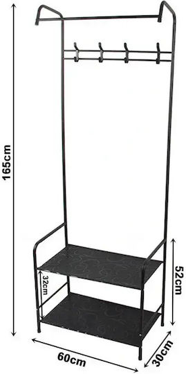 Έπιπλο Εισόδου με Κρεμάστρα 60x30x165εκ.