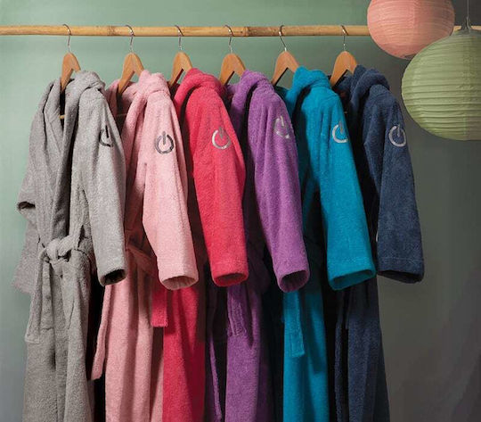 Nef-Nef Homeware Kids Hooded Bathrobe Color Kids L.grey