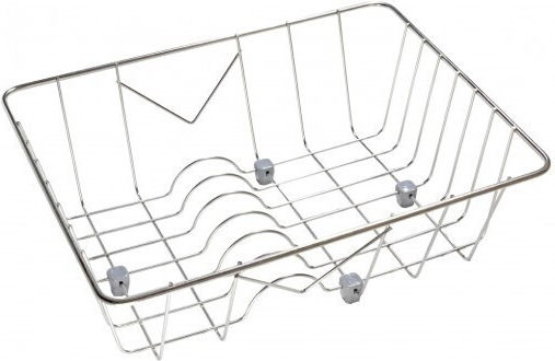 Sanitec No10 Sink Strainer Inox Silver 40x32cm