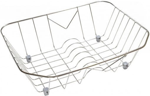 Sanitec Nr. 3 Abtropfkorb Inox Silber 40x31cm