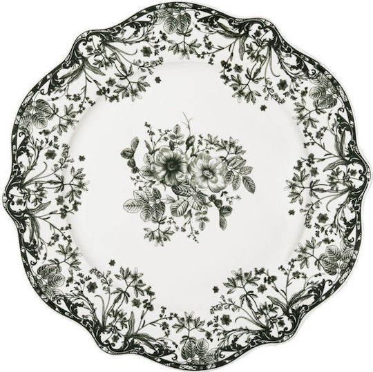 Estia Reverie Shallow Porcelain Plate Green with Diameter 19cm