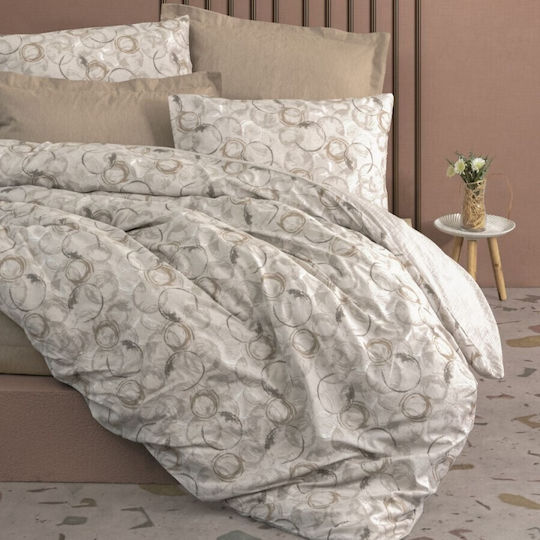 Cottonbox Set Huse Pentru Pilote 100% Bumbac 200x220cm Dublu Cu 2 Fețe De Pernă & 1 Cearșaf Moil Bej Cottonbox Set Huse Pentru Pilote 100% Bumbac 200x220cm Dublu Cu 2 Fețe De Pernă & 1 Cearșaf Moil Bej