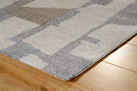 Tzikas Carpets Σετ Μοντέρνα Χαλιά Κρεβατοκάμαρας Μπεζ 2τμχ