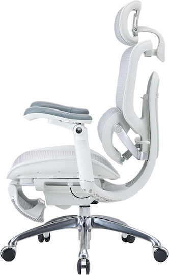 Sihoo Doro C300 Pro V2 Офис стол с Регулируеми Подлакътници Off White