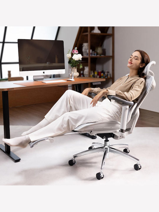Sihoo Doro C300 Офисен Стол с Регулируеми Подлакътници Off White