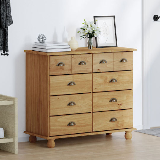 Solid Wood Chest of Drawers 91x40x79cm Solid Wood Chest of Drawers 91x40x79cm