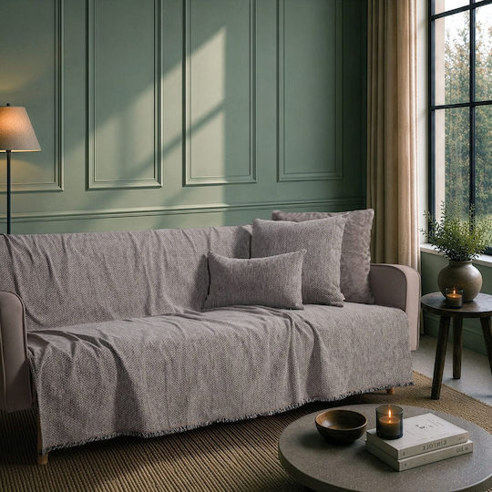 Teoran Utah Four-Seater Sofa Throw Chenille 180x350cm