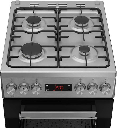 Beko Stove 60lt with Gas Cooktop W60cm Black