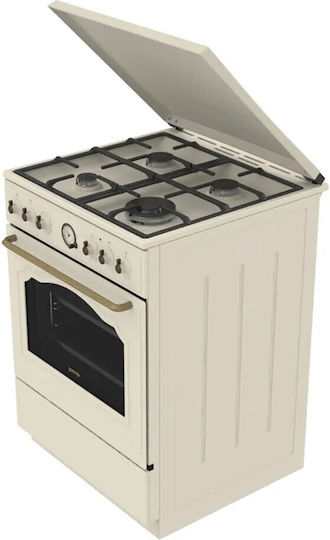 Gorenje Aragaz Gaz Lichid și Electricitate 71lt cu Plite Emailate P60cm Gorenje Gks6c71cli Kitchen
