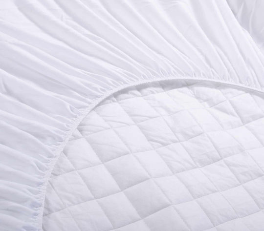 Nef-Nef Homeware Протектор за матрак Единичен Капитониран Бял 100x200+30бр