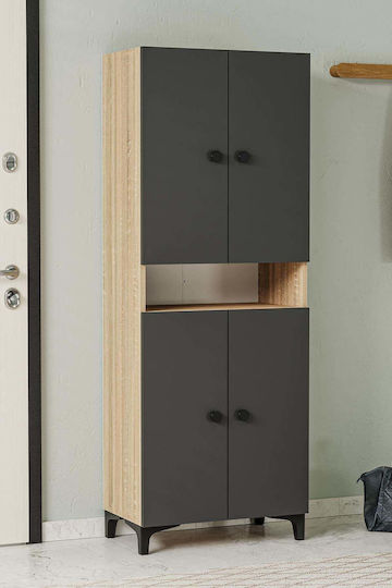 Mehrfarbiger Küchenschrank Hochschrank 64x35x172cm