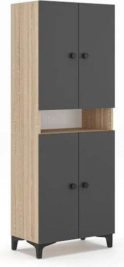 Висок Кухненски Шкаф Многоцветен 64x35x172см