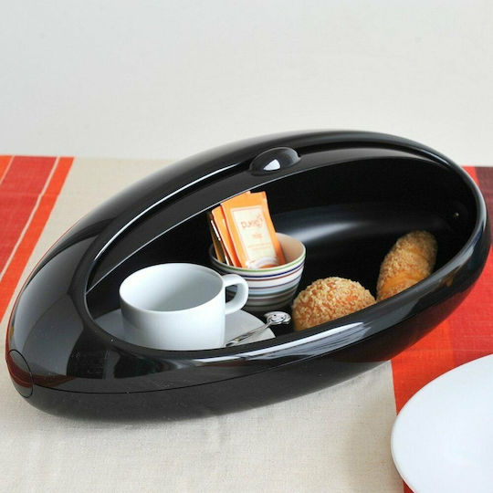 Alessi Gram Кутия за хляб с капак Пластмаса Черна 46x30x16.5см ASG22 B