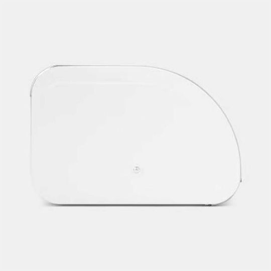 Brabantia Roll Top Bread Bin Bread Box with Lid Inox White 44.7x26.8x17.3cm