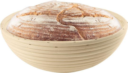 Orion Καλάθι Ψωμιού από Rattan Γκρι 25x25cm