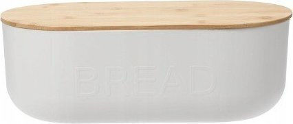 Cutie de pâine cu capac Plastic Albă 35x19x12cm