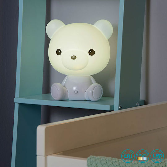 Lucide Lightning LED Kinder Dekorative Lampe Dodo Bear Weiß 25x21x25εκ.