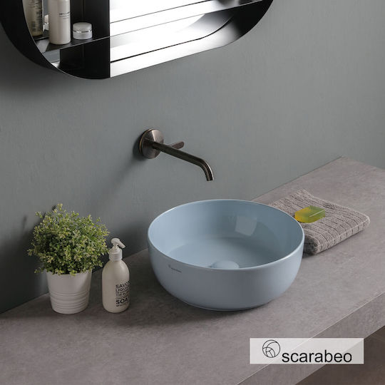 Scarabeo Deasupra Blatului Chiuvetă Porțelan 39x39cm Glossy Scarabeo Deasupra Blatului Chiuvetă Porțelan 39x39cm Glossy