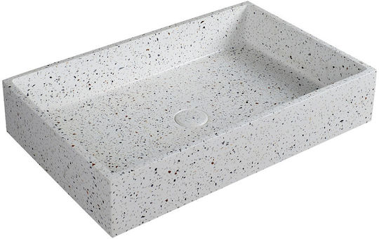 Karag Dion Надеждна мивка Камък 60x39x12см Stracciatella