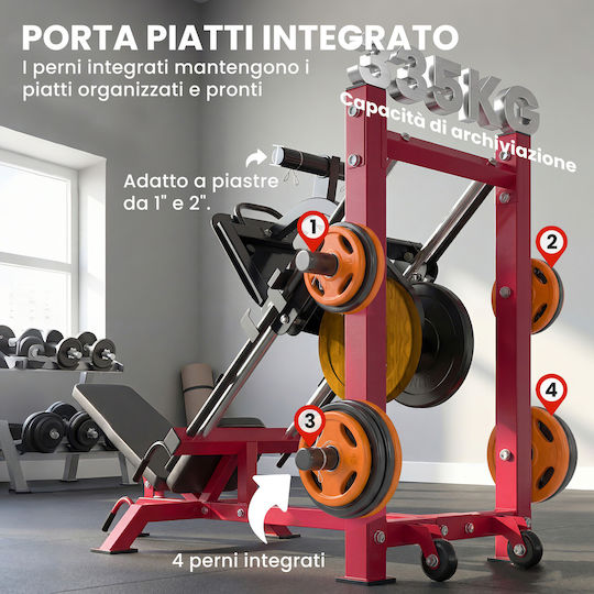 Sportnow Beinpresse/Squat mit Gewichten 455kg