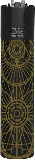 Clipper Metal Feuerzeug Flamme in Schwarz Farbe