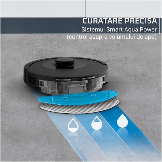 Rowenta X-Plorer Serie 85+ Σκούπα Ρομπότ με Χαρτογράφηση Laser & Απορρόφηση 6000Pa Μαύρη
