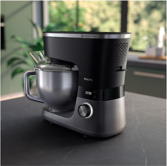 Philips Series 7000 Κουζινομηχανή 1000W με Ανοξείδωτο Κάδο 5.5lt Μαύρη