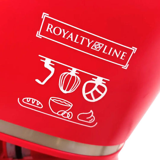 Küchenmaschine 1600W mit Rostfreiem Schüssel 5,5l Rote