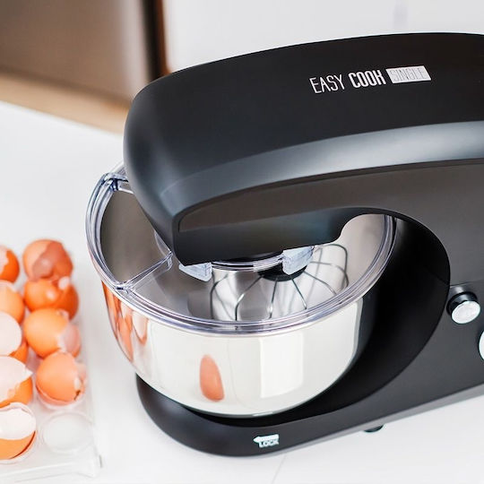 Teesa Küchenmaschine 1400W mit Rostfreiem Schüssel 5,5lt Schwarze