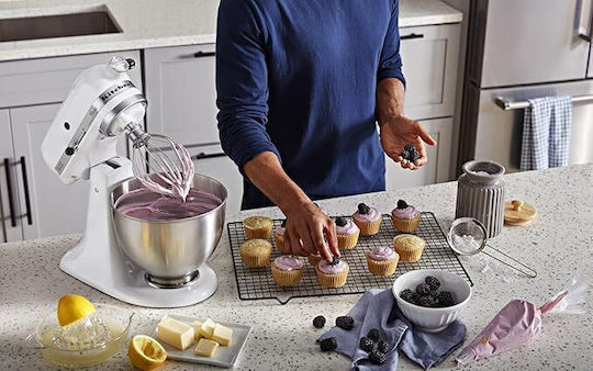 Kitchenaid Κουζινομηχανή 275W με Ανοξείδωτο Κάδο 4.30lt Λευκή